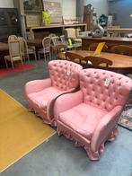 Paar roze relaxzetels vintage, Enlèvement ou Envoi