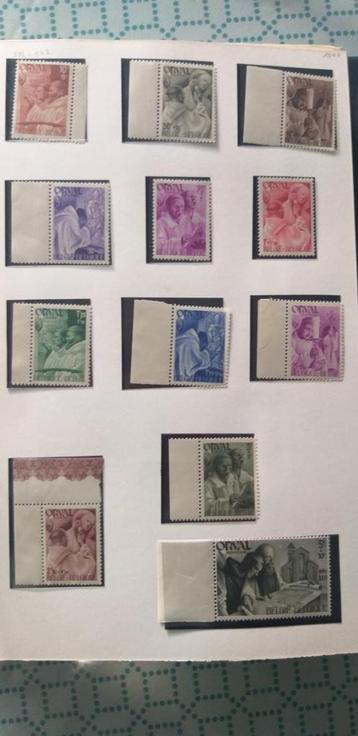 Belgische postzegels 4e Orval les Moines 556 tot 567 beschikbaar voor biedingen