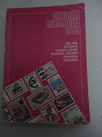 Catalogue philatélique officiel OCB, 1989 disponible aux enchères