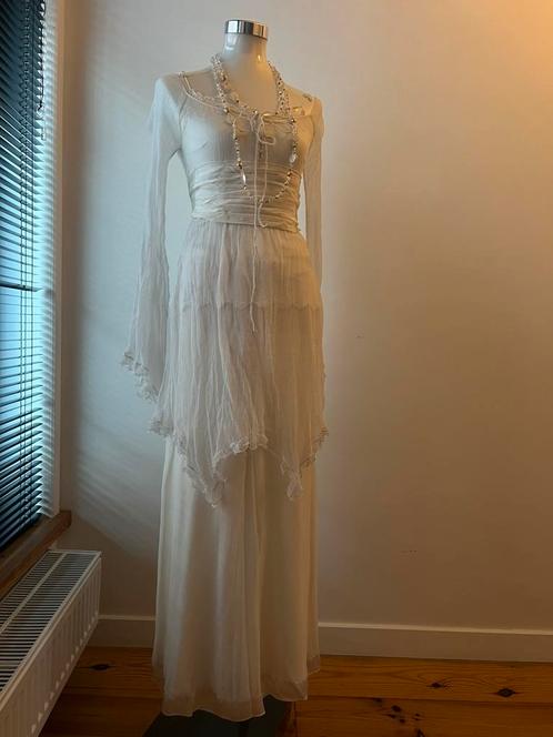 “Vintage” trouwjurk Chine Belgian Design xs, Kleding | Dames, Trouwkleding en Trouwaccessoires, Zo goed als nieuw, Trouwjurk, Ophalen