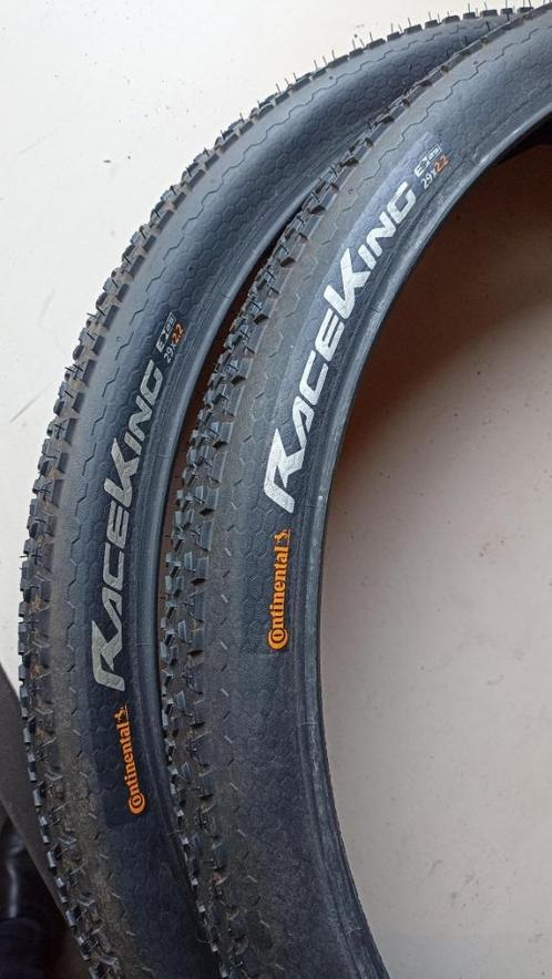 Set MTB banden Continental RaceKing 29x2.2, Fietsen en Brommers, Fietsonderdelen, Zo goed als nieuw, Mountainbike, Band, Ophalen