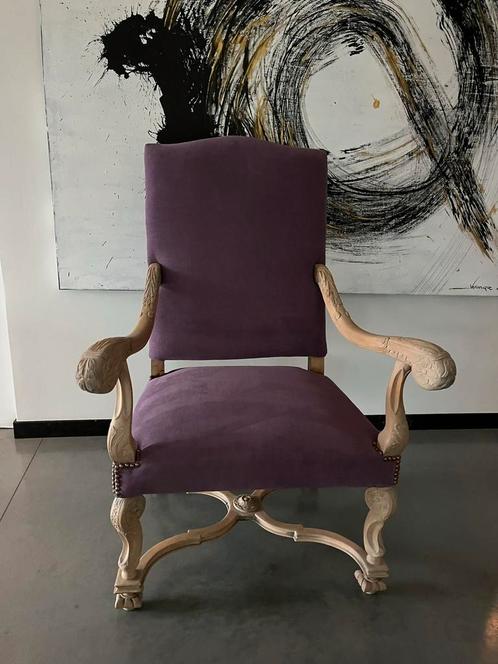 Prachtige stoel nieuw gestoffeerd, Antiek en Kunst, Antiek | Meubels | Stoelen en Sofa's, Ophalen