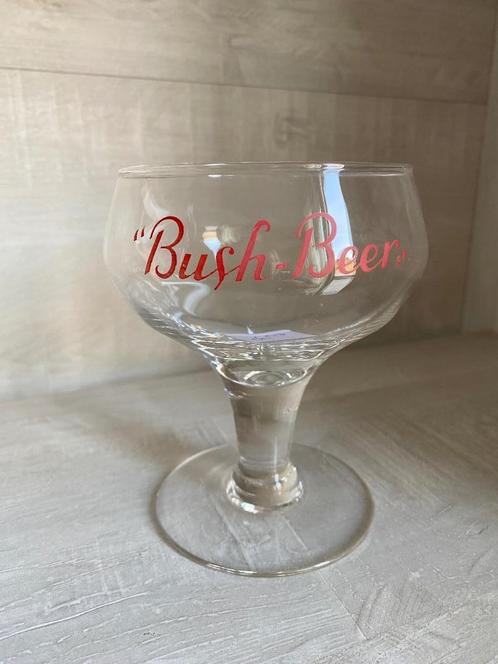 07/ Lot de 01 Verre Bush Beer écriture rouge, Verzamelen, Glas en Drinkglazen, Zo goed als nieuw, Bierglas, Ophalen of Verzenden