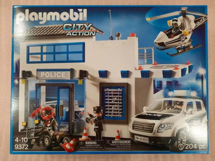 Playmobil nr. 9372 Politiebureau en interventievoertuigen, Kinderen en Baby's, Speelgoed | Playmobil, Nieuw, Complete set, Verzenden