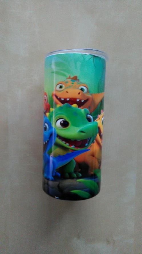 Metalen drinkbeker dino (nieuw), Kinderen en Baby's, Overige Kinderen en Baby's, Nieuw, Ophalen of Verzenden