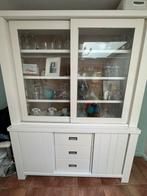 Buffetkast / Vitrinekast (RAL 9010 Wit), Huis en Inrichting, Kasten | Buffetkasten, Ophalen, Gebruikt