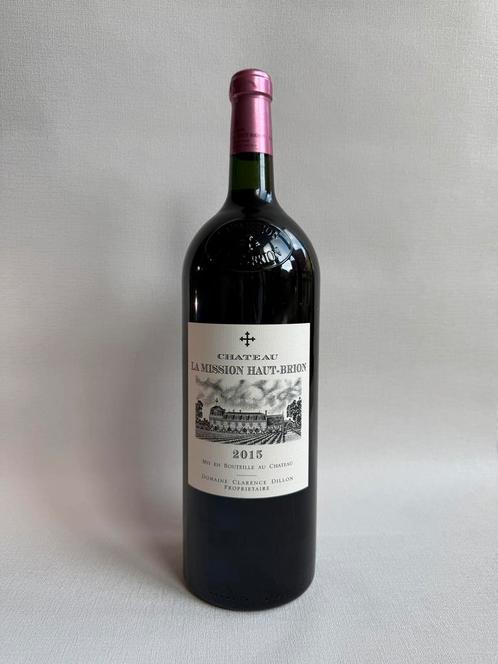 Chateau la Mission Haut Brion 2015 magnum, Verzamelen, Wijnen, Zo goed als nieuw, Rode wijn, Frankrijk, Vol, Verzenden