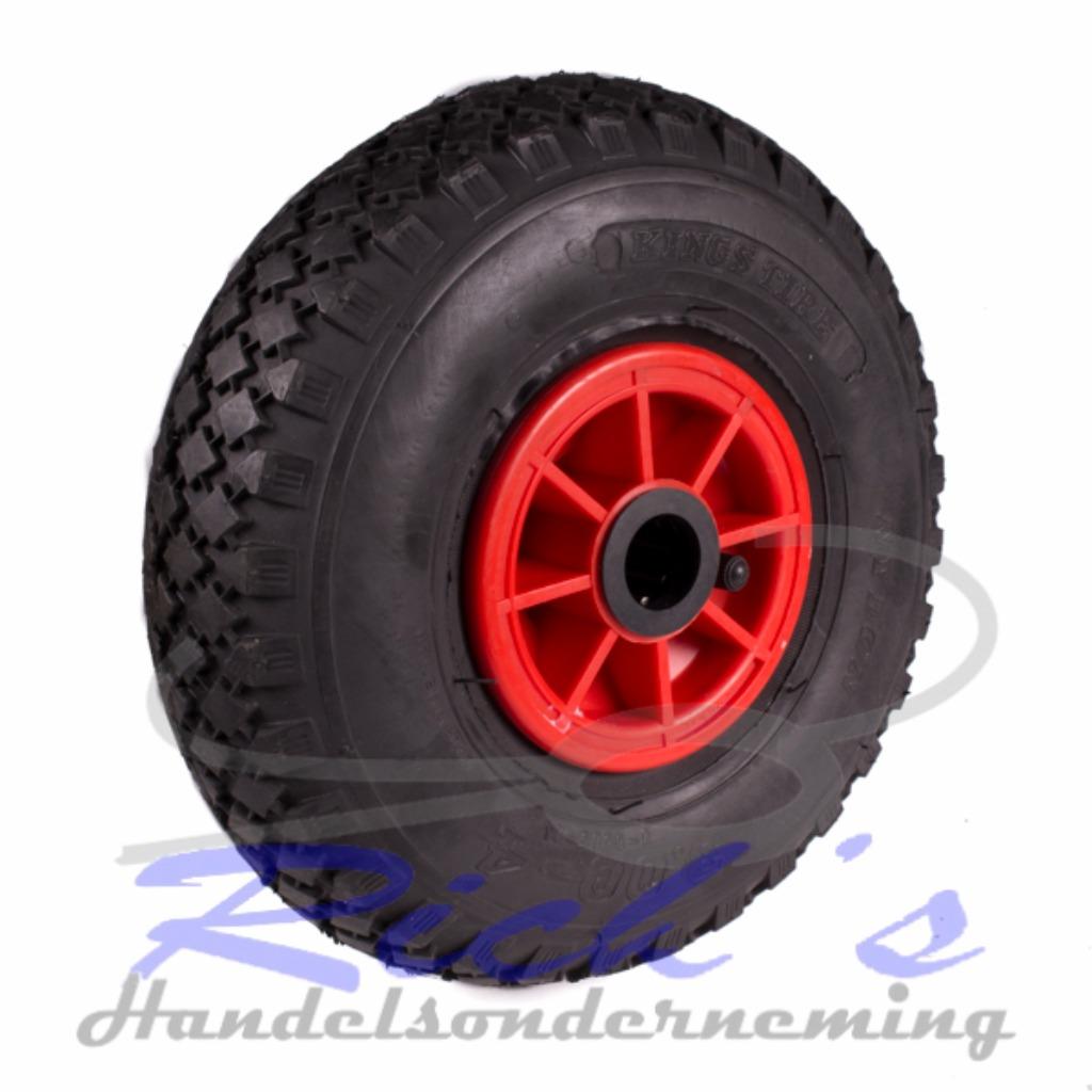 Bolderkarwiel / luchtbandwiel 3.00-4 asgat 25 mm, Caravans en Kamperen, Bolderkarren, Ophalen of Verzenden
