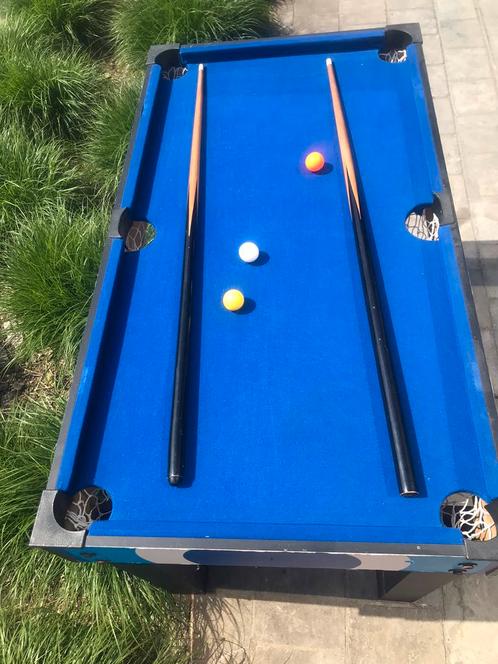 Pooltafel 105x60x70cm zgan, Sport en Fitness, Biljarten en Poolen, Zo goed als nieuw, Pooltafel, Ophalen