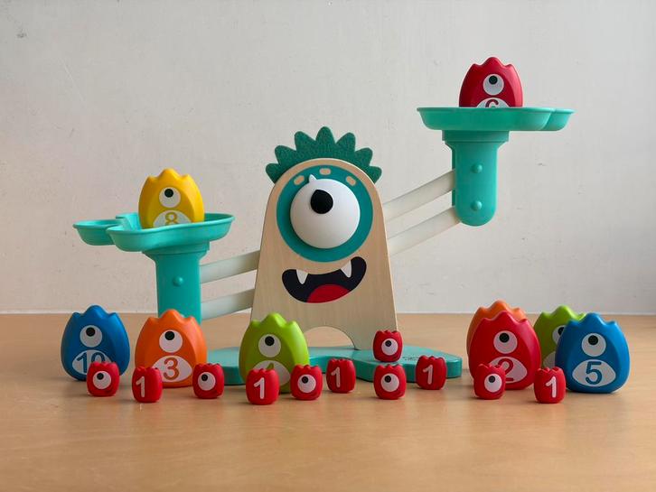 Hape Rekenweegschaal, Kinderen en Baby's, Speelgoed | Educatief en Creatief, Zo goed als nieuw, Rekenen, Ophalen of Verzenden