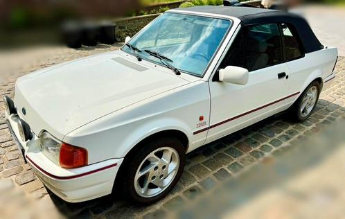 Ford Escort MK4 XR3i cabriolet, Auto's, Ford, Particulier, Escort, Benzine, Cabriolet, 2 deurs, Handgeschakeld, Wit, Grijs, Velours