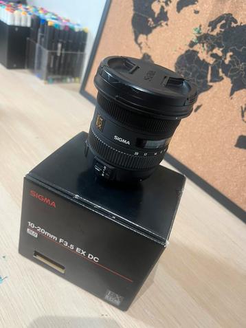 Sigma 10-20mm F3.5 EX DC voor Nikon F beschikbaar voor biedingen