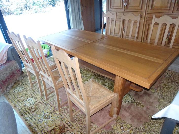 eiken eettafel, Antiek en Kunst, Antiek | Meubels | Stoelen en Sofa's, Ophalen