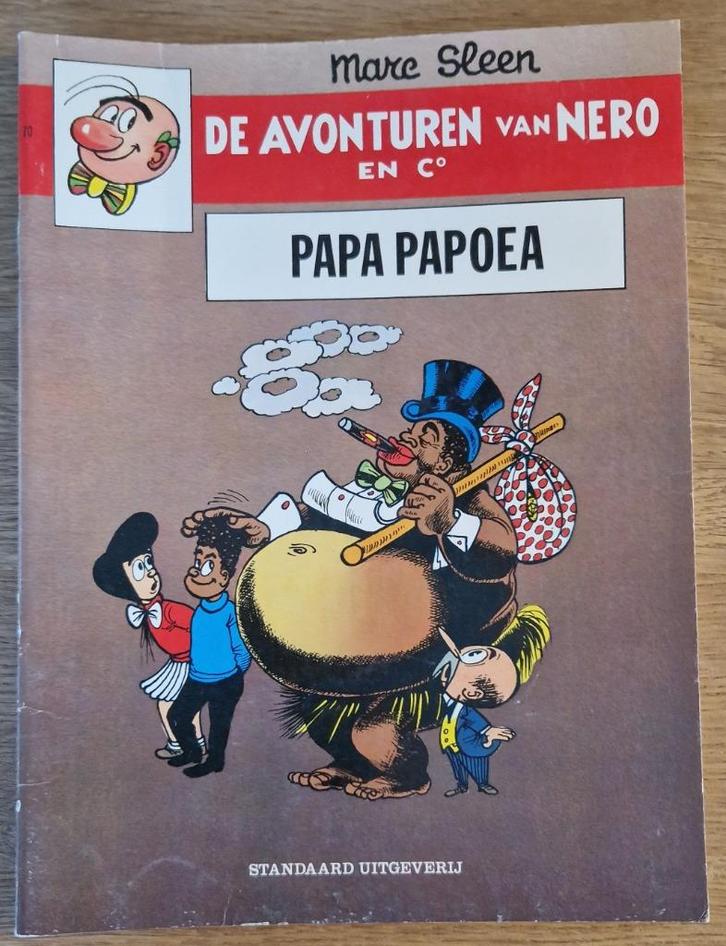Nero - Papa Papoea -70-1e dr-1981 Strip, Boeken, Stripverhalen, Zo goed als nieuw, Eén stripboek