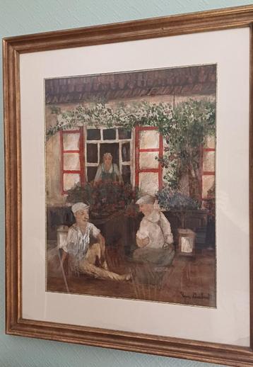 Toon Lambrecht, Olieverf op papier, 75x95cm beschikbaar voor biedingen