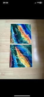 Kunstwerkjes 2 aquarellen, Antiek en Kunst, Ophalen