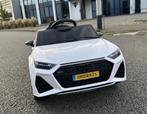 Audi RS6 12v wit Afstandsbediening / Bleutooth / Leder / EV, Ophalen of Verzenden, Nieuw