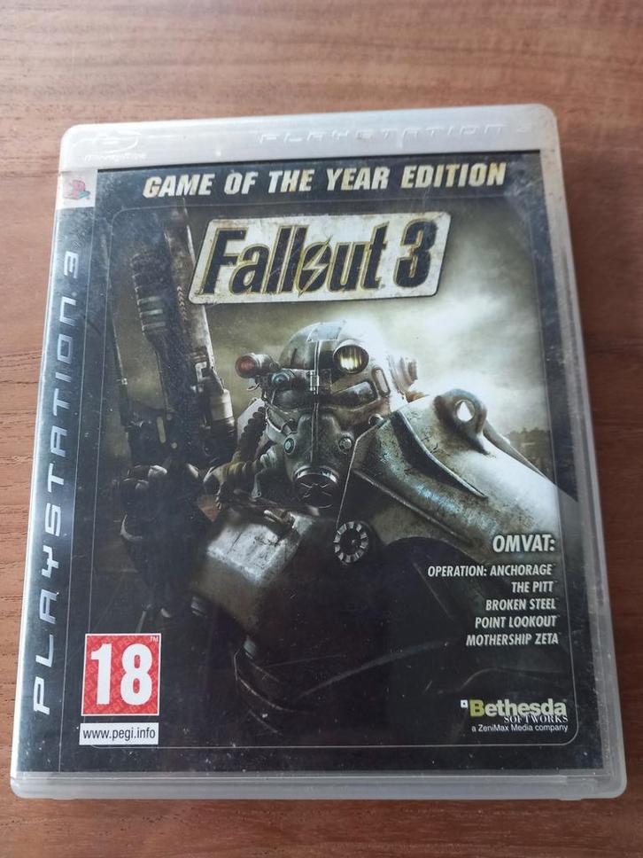 Fallout 3: Game of the Year, PS3, Consoles de jeu & Jeux vidéo, Jeux | Sony PlayStation 3, Jeu de rôle (Role Playing Game), À partir de 18 ans