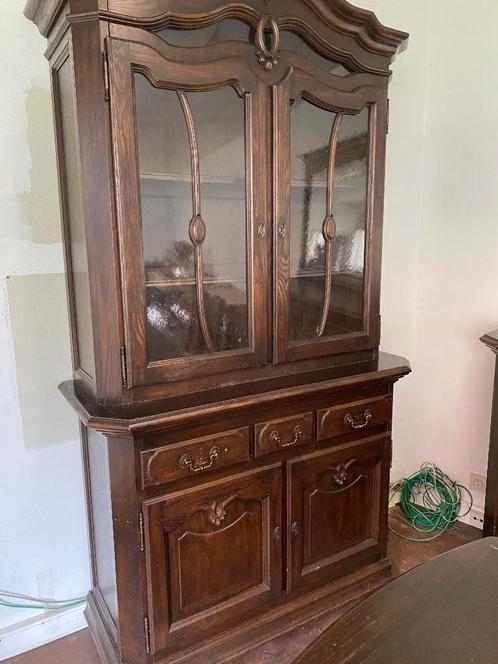 Vitrine-, buffetkast - goede staat, Huis en Inrichting, Kasten | Buffetkasten, Gebruikt, 200 cm of meer, 150 tot 200 cm, 50 tot 75 cm