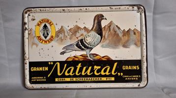 Blikken reclame bord 1958 Granen Natural Antwerpen beschikbaar voor biedingen