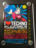 Poster I Love Techno Gent 2006, Ophalen of Verzenden, Zo goed als nieuw