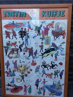 TINTIN affiche "le lac aux requins" + cadre, Ophalen, Kuifje, Zo goed als nieuw, Plaatje, Poster of Sticker