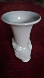 Witte vaas (Delfts wit) in vorm van hand, Maison & Meubles, Accessoires pour la Maison | Vases, Enlèvement, Blanc