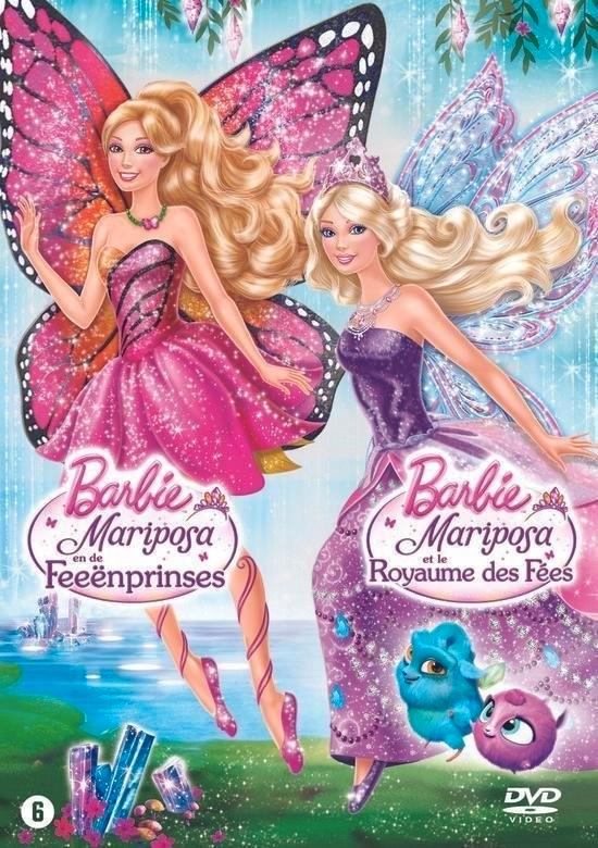 Dvd - Barbie - Mariposa en de feeenprinses, Cd's en Dvd's, Dvd's | Tekenfilms en Animatie, Ophalen of Verzenden