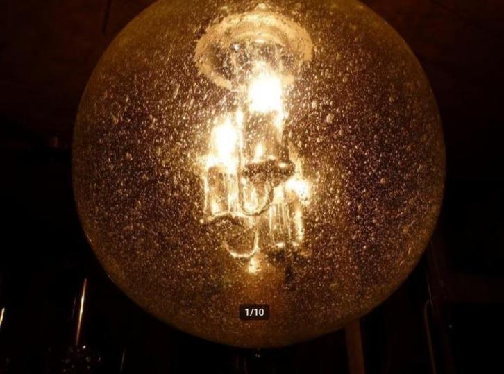 vintage hanglamp Big Ball Kaiser Mid-century, Verzamelen, Retro, Huis en Inrichting, Ophalen
