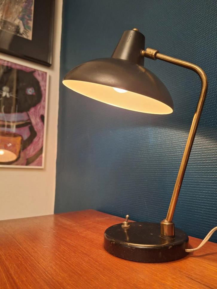 Vintage tafellamp – warm mid-century karakter, Huis en Inrichting, Lampen | Tafellampen, Ophalen of Verzenden