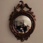 Vintage bolle spiegel met adelaar, Antiek en Kunst, Ophalen of Verzenden, Ovaal, Minder dan 50 cm, Minder dan 100 cm