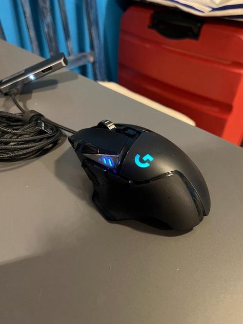 Muis Logitech G502 Hero, Computers en Software, Muizen, Zo goed als nieuw, Muis, Rechtshandig, Bedraad, Ergonomisch, Gaming muis