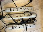 Drie stekkerdozen, Doe-het-zelf en Bouw, Elektriciteit en Kabels, Ophalen, Gebruikt, Stopcontact