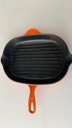 Grilpan Le Creuset, Ophalen, Gebruikt, Gietijzer, Keramische plaat