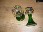 2 oude wijnglazen-1euro-gave staat-samen 1euro, Antiek en Kunst, Ophalen