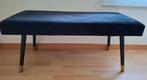 Zwart Velvet bankje, Enlèvement, Comme neuf, Noir