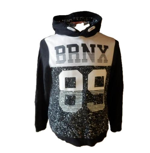 (39) - Sweat homme T.XS noir blanc - C&A -, Kleding | Heren, Truien en Vesten, Zo goed als nieuw, Maat 46 (S) of kleiner, Zwart