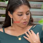 14K vergulde messing multi color fashion oorbellen, Ophalen of Verzenden, Nieuw