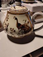 prachtig theeservies met goud en taferelen met pauwen, Enlèvement, Comme neuf
