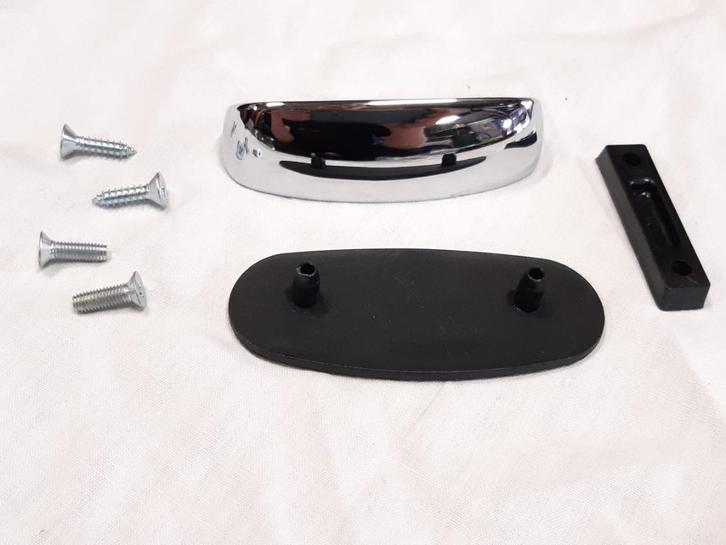 chrome bevestigingspad voor oud type spiegel MINI, Auto-onderdelen, Spiegels, Mini, Oldtimer onderdelen, Rover, Universele onderdelen