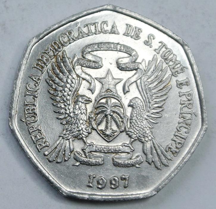 Av Pces SAINT TOME EN PRINCE KM #825 „1000 DOBRAS” UIT 1997, Postzegels en Munten, Munten | Oceanië, Losse munt, Ophalen of Verzenden