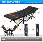 Opvouwbaar campingbed met matras | Nieuw, Caravans en Kamperen, Kampeermeubelen, Verzenden, -, Nieuw, Overmont