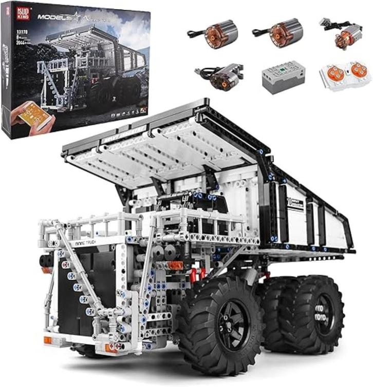 Mould King bouwmodel RC kiepwagen SNELLE GRATIS LEVERING, Hobby en Vrije tijd, Modelbouw | Auto's en Voertuigen, Nieuw, Truck