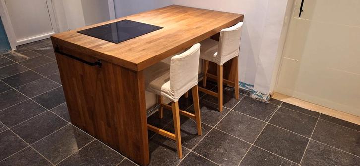 Keukeneiland met grote schuiven, inclusief elektrisch vuur, Huis en Inrichting, Keuken | Complete keukens, Ophalen