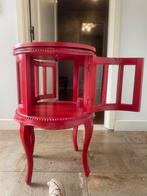 Theekastje rood brocante, Ophalen, Gebruikt