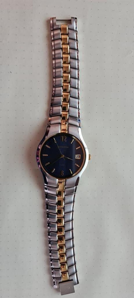Horloge heren - Rodania metaal, Handtassen en Accessoires, Horloges | Heren, Zo goed als nieuw, Polshorloge, Overige merken, Overige materialen