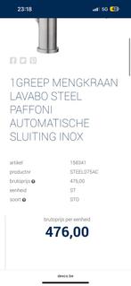 Greep Mengkraan lavabo steel inox #KOOPje, Ophalen, Zo goed als nieuw, Inox