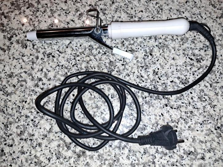 krultang met roterend snoer , 19 mm verwarmingselement ., Handtassen en Accessoires, Uiterlijk | Haarverzorging, Zo goed als nieuw