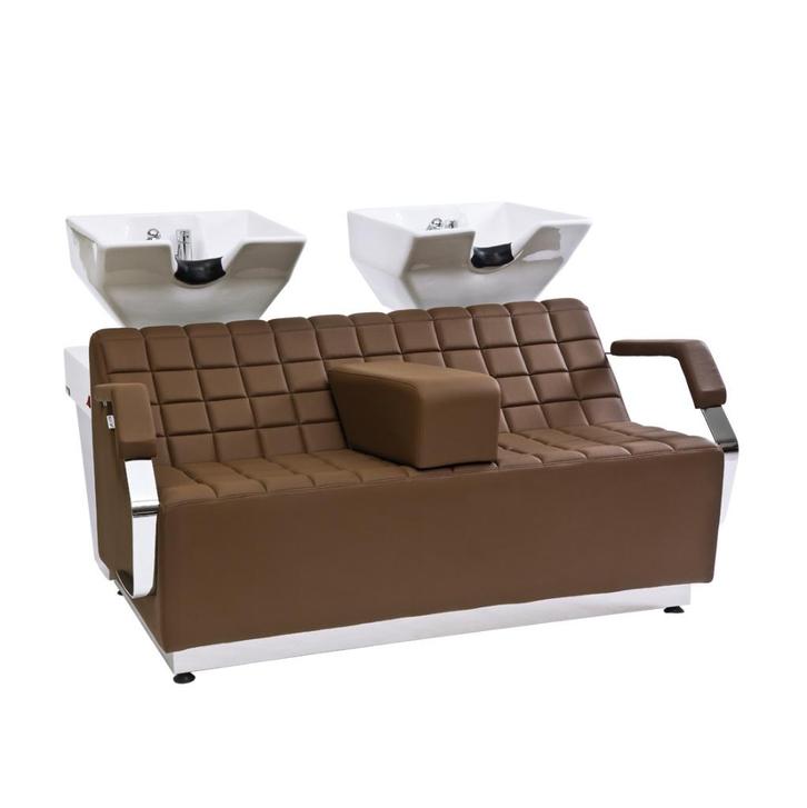 Dubbele wasunit saloninrichting barbier kapper salonmeubels, Huis en Inrichting, Badkamer | Badtextiel en Accessoires, Nieuw, Overige typen