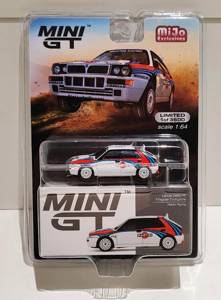 Mini GT Lancia Delta HF Integrale Martini Limited Edition, Hobby en Vrije tijd, Modelauto's | Overige schalen, Nieuw, Ophalen of Verzenden